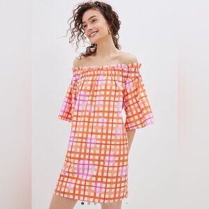 Corey Lynn Calter Monaco Dress XS Petite Anthropologie Off Shoulder Mini